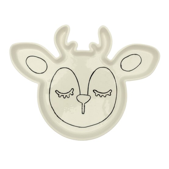 Paint Your Own Ceramic Reindeer Plate image number 5