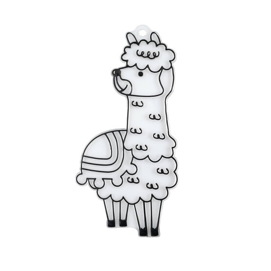 Llama Plastic Suncatcher image number 1
