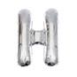 Extra Large Silver Foil Letter H Balloon image number 1