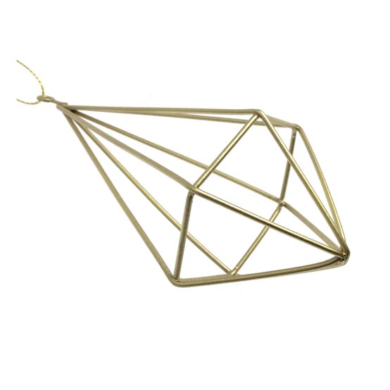 Hanging Gold Wire Decoration 12.5cm image number 2