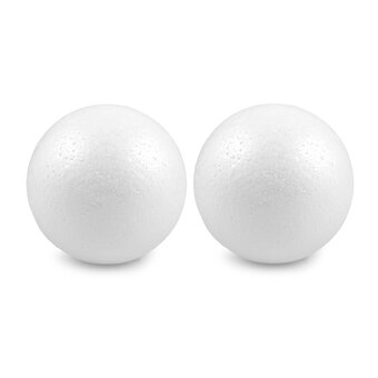Polystyrene Balls 12cm 2 Pack