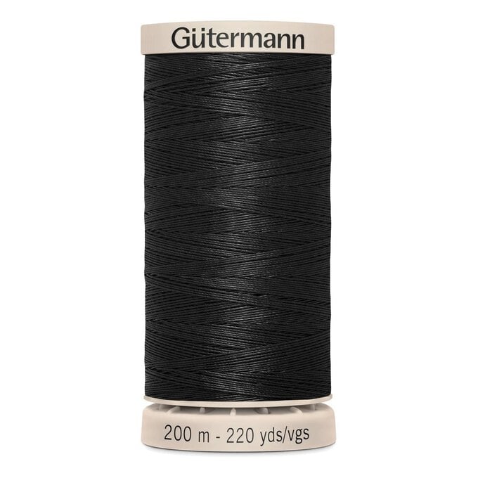 Gutermann Black Hand Quilting Thread 200m image number 1