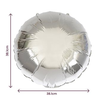Large Silver Foil Round Balloon