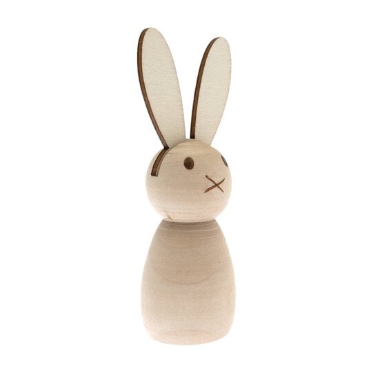 Wooden Bunny 9cm image number 4