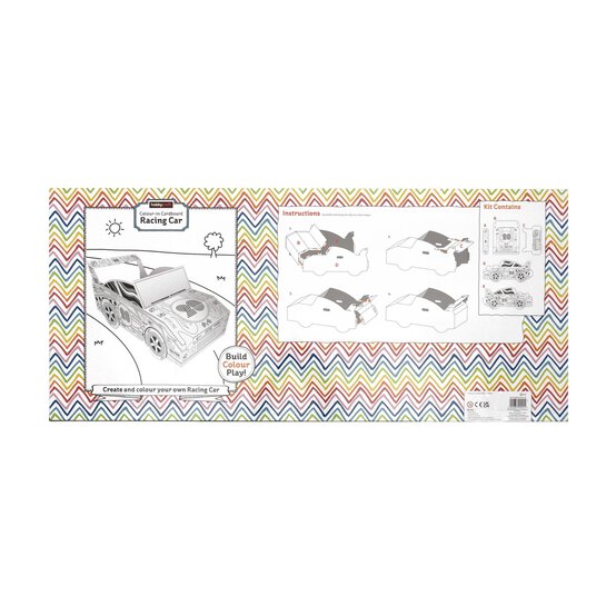 Colour-In Cardboard Racing Car image number 2