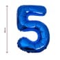 Extra Large Blue Foil Number 5 Balloon image number 2