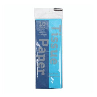 Dark and Light Blue Tissue Paper 65cm x 50cm 10 Pack image number 2