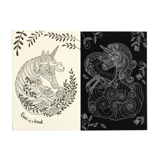Neon Unicorns Scratch Art Creations Book image number 4