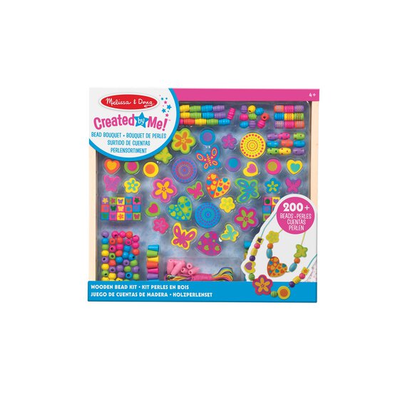 Melissa & Doug Bead Bouquet Wooden Bead Kit image number 1