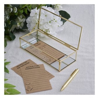 Create & Celebrate Gold Framed Glass Box 23cm x 10cm