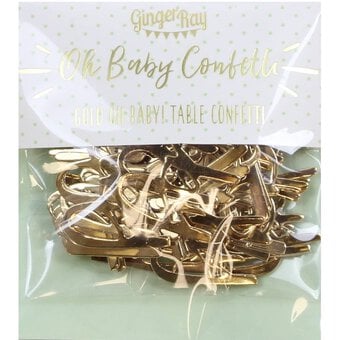 Ginger Ray Oh Baby Gold Confetti 14g image number 3
