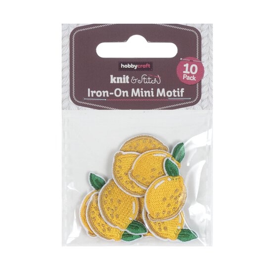 Mini Lemon Iron-On Motifs 10 Pack image number 4
