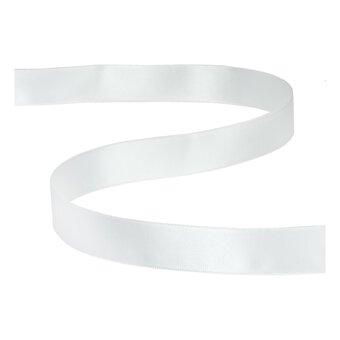 Ivory Double-Faced Satin Ribbon 18mm x 5m