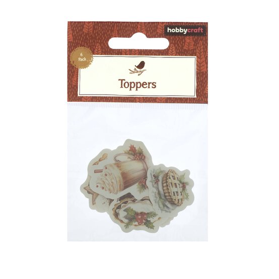 Christmas Food Card Toppers 6 Pack  image number 5