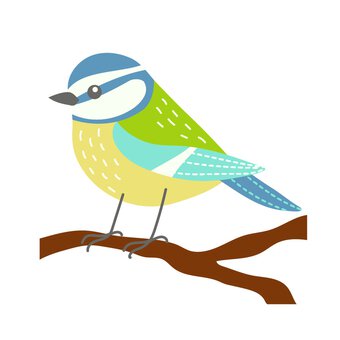 Mini Blue Tit Embroidery Kit