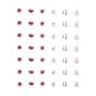 Adhesive Watercolour Floral Gems 42 Pack image number 1