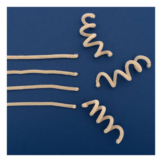Cream Pipe Cleaners 12 Pack image number 3
