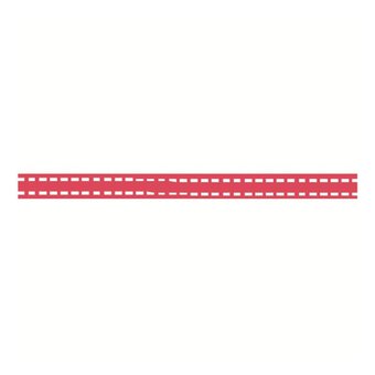 Hot Pink Grosgrain Running Stitch Ribbon 6mm x 5m