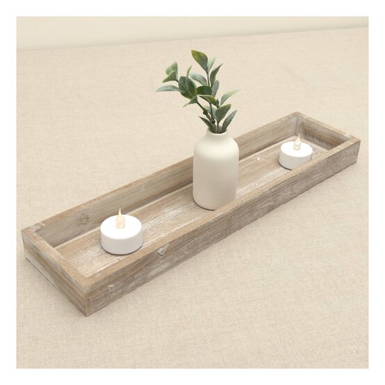 Natural Wooden Tray 36cm x 9.5cm x 3cm image number 2