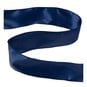 Navy Wire Edge Satin Ribbon 63mm x 3m image number 1