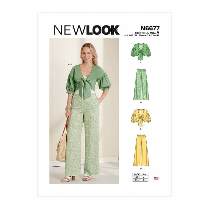 New Look Women's Jacket and Trousers Sewing Pattern N6677 image number 1