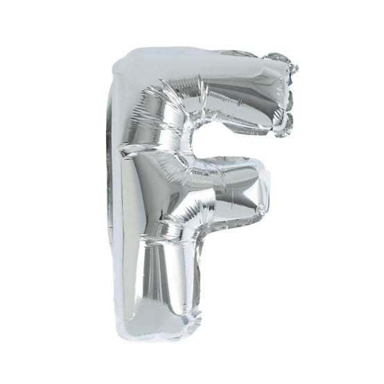 Silver Foil Letter F Balloon image number 1