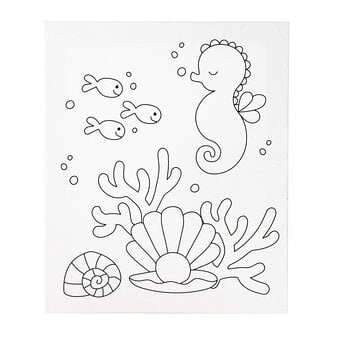 Sea Animals Colour-in Canvas image number 2