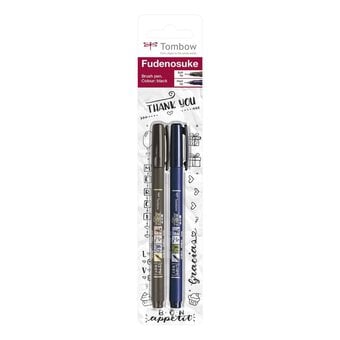 Tombow Fudenosuke Brush Pens 2 Pack