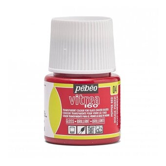Pebeo Indian Red Vitrea 160 Paint 45ml
