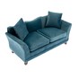 Doll&rsquo;s House Teal Modern Sofa image number 1
