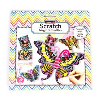 Scratch Fuzzy Stick Magic Butterflies