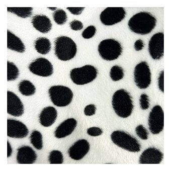 Dalmatian Velboa Fur Fabric by the Metre image number 2