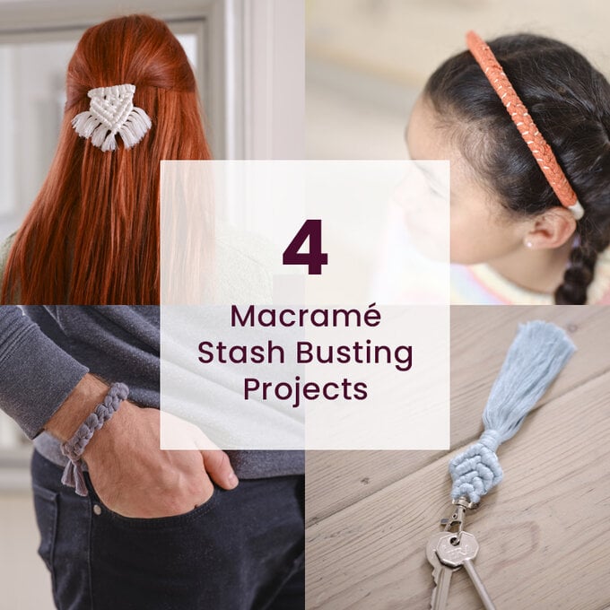 4 Macramé Stash Busting Projects image number 1