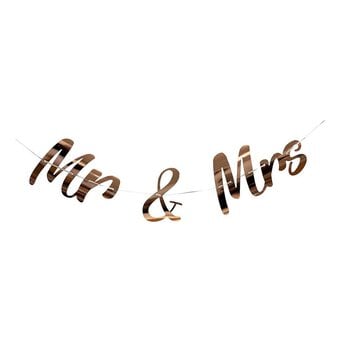 Rose Gold Mr and Mrs Bunting 2m