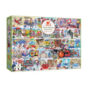 Gibsons Space Hoppers and Scooters Jigsaw Puzzle 1000 Pieces
