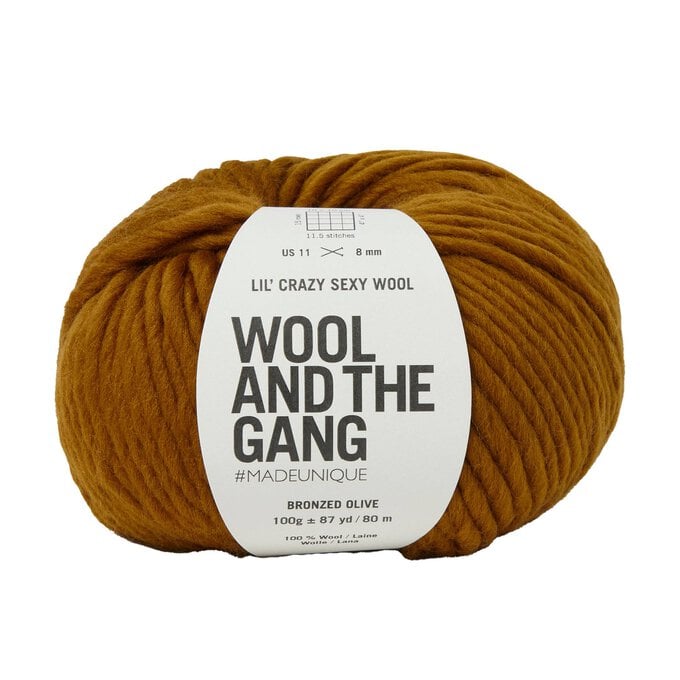 Wool and the Gang Bronzed Olive Lil’ Crazy Sexy Wool 100g image number 1