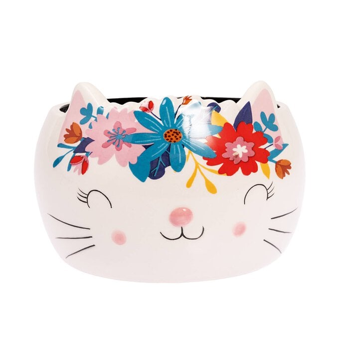 Ceramic Cat Yarn Bowl 16cm image number 1