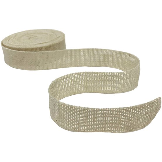 Cream Hessian Roll 2.5cm x 9m image number 3