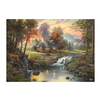 Schmidt Thomas Kinkade Mountain Retreat Jigsaw Puzzle 1000 Pieces