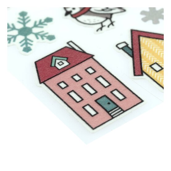 Snowman and Bear Fabric Stickers image number 3