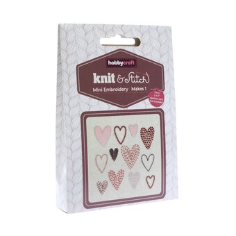 Mini Hearts Embroidery Kit