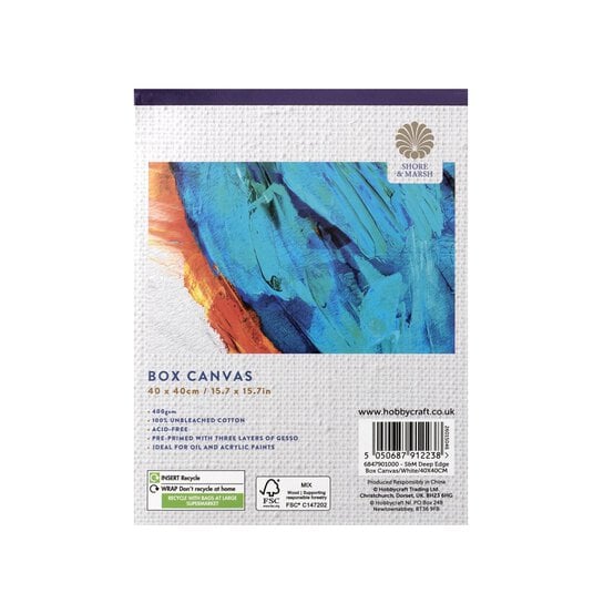 Shore & Marsh Deep Edge Box Canvas 40cm x 40cm image number 8