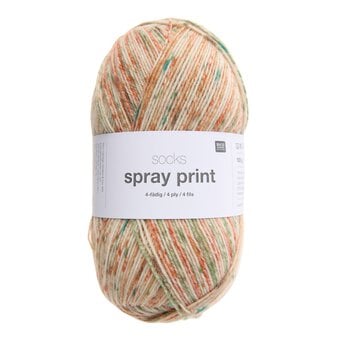 Rico Earthy Socks Spray Paint 4 Ply 100g 