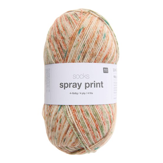 Rico Earthy Socks Spray Paint 4 Ply 100g  image number 1