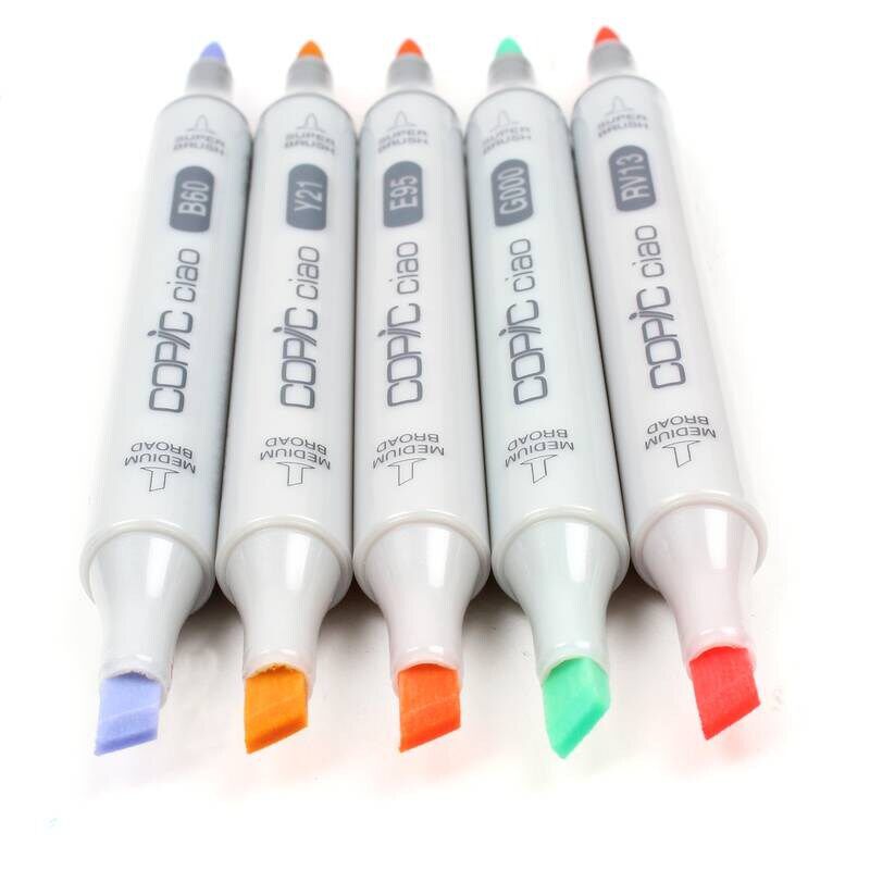 COPIC Sketch Marker, Set of 6 - Secondary Tones