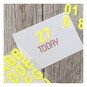 Yellow Neon Chipboard Alphabet Stickers  image number 2