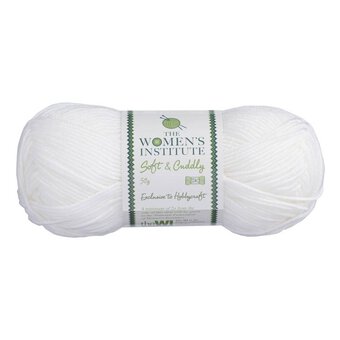Women's Institute White Soft and Cuddly DK Yarn 50g