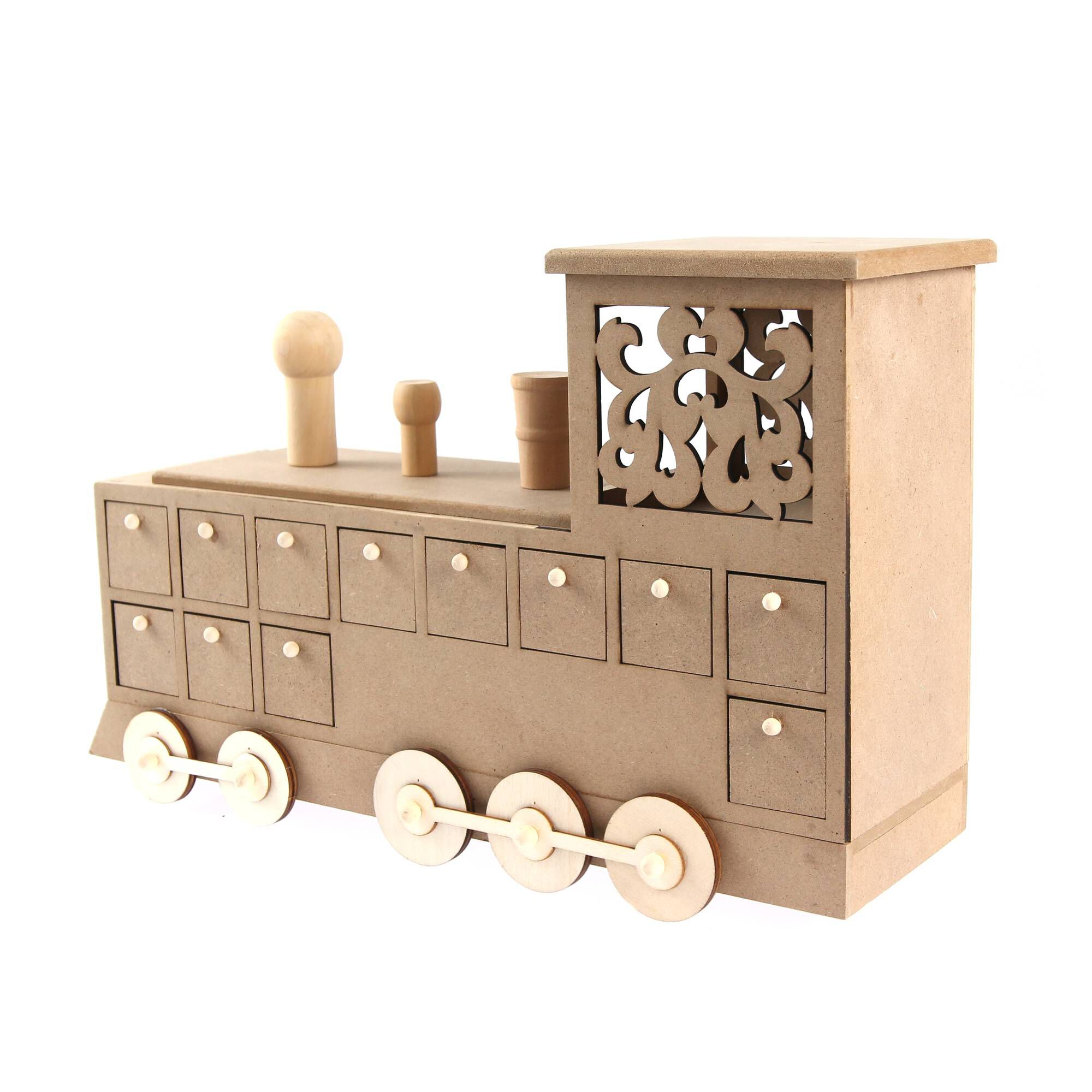 Wooden Train Advent Calendar Hobbycraft