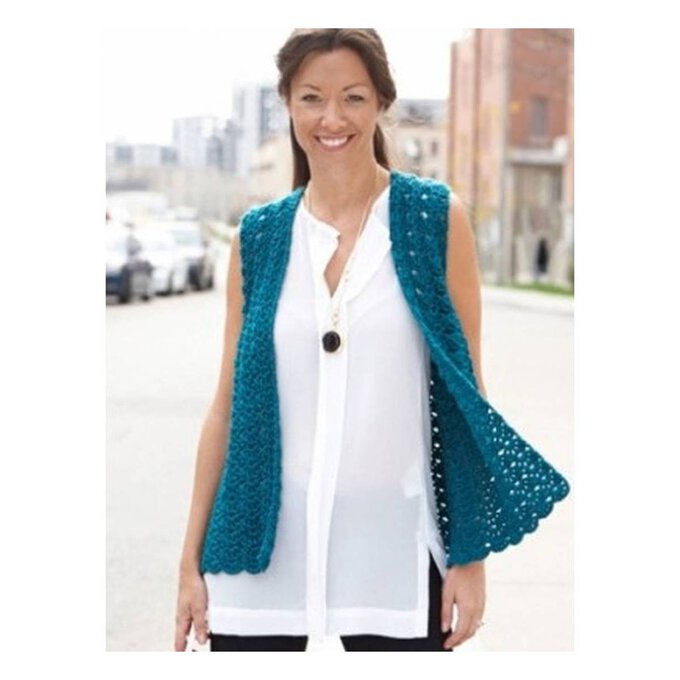 FREE PATTERN Caron Drapey Crochet Vest Hobbycraft