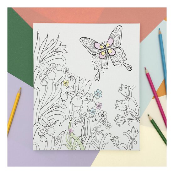 Butterfly Colour-in Canvas image number 2